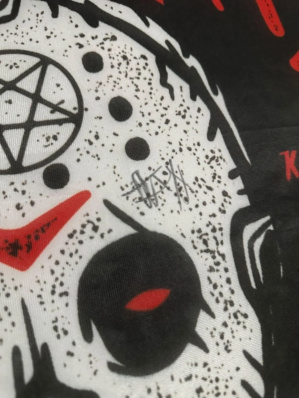 Jason Voorhees Kleaver Klothing (Ice Nine Kills) Spencer Charnas signed Tapestry